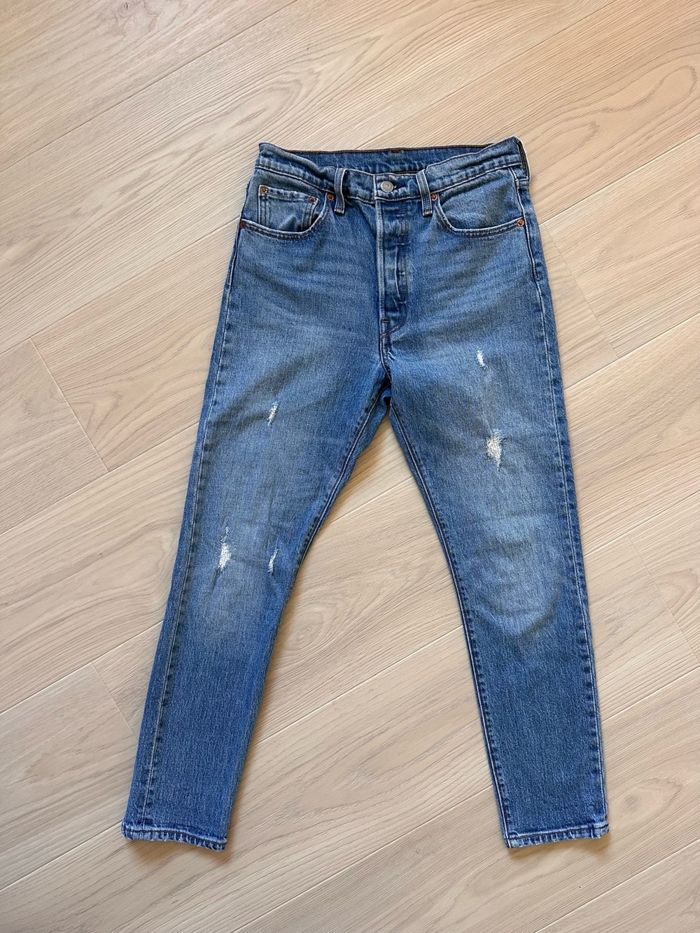 Levi’s 501 Skinny Distressed Jeans